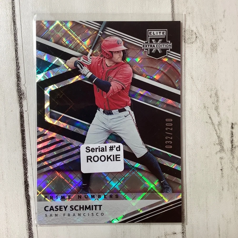 2020 Panini Elite Extra Edition Casey Schmitt Baseball Card 032/200